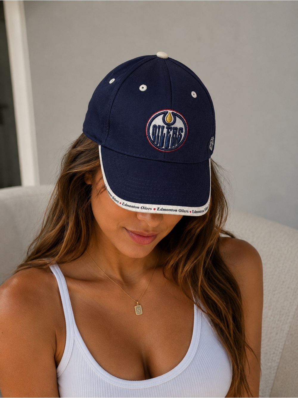 Edmonton Oilers Navy Blue NHL Cap